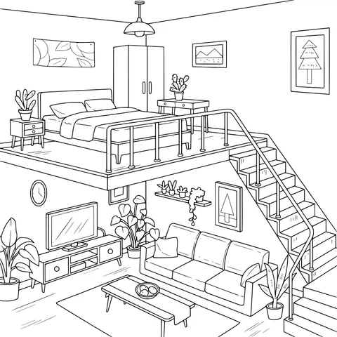 Cozy Duplex Home Scene