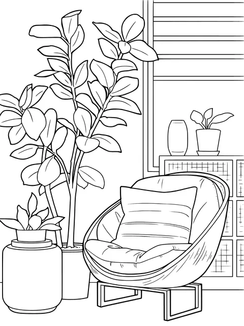 Cozy Indoor Green - plant Corner