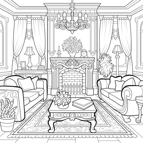 Cozy and Elegant Living - room Scene