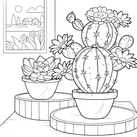Indoor Cactus Potted Plants