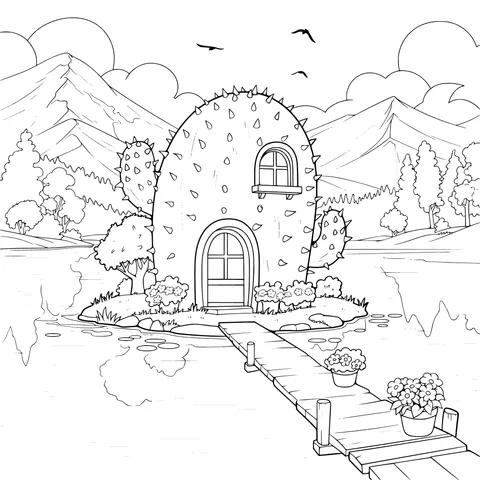 Cactus Cottage Landscape