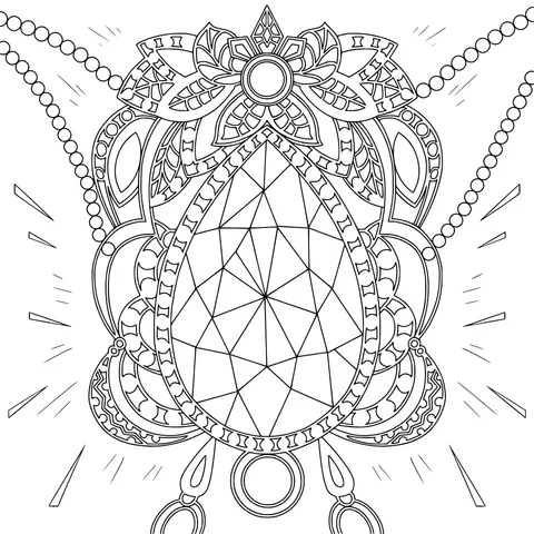 Exquisite Gem Ornament Pattern