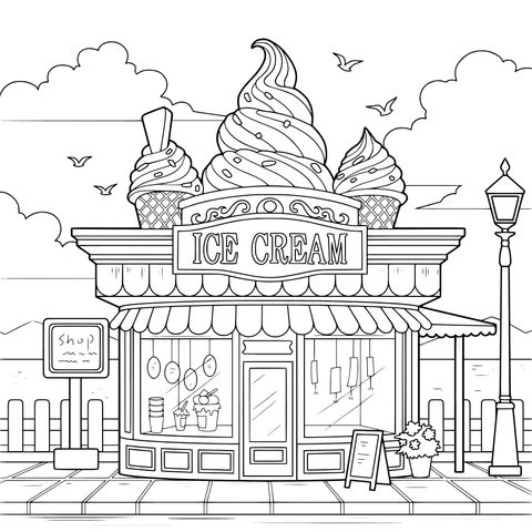 海滨冰淇淋店