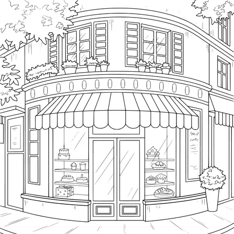 Street - side Dessert Shop