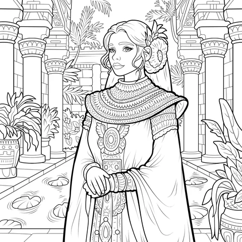 Woman in Ancient Egyptian Attire