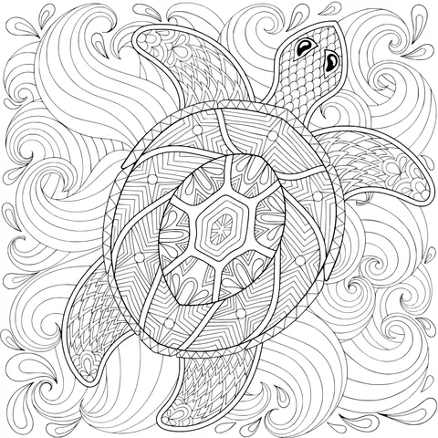 Dynamic Sea - Turtle Pattern