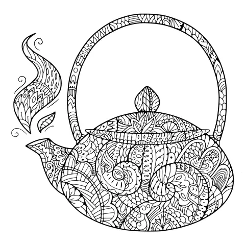 Exquisite Patterned Teapot