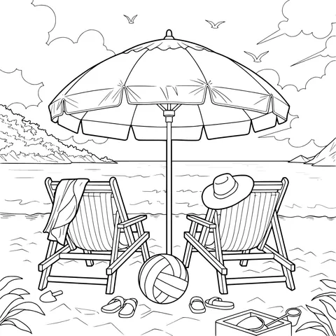 Cozy Beach Scene