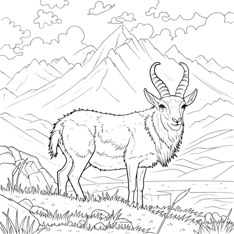 Mountain Antelope Landscape