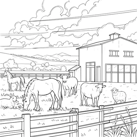 Pastoral Ranch Scenery
