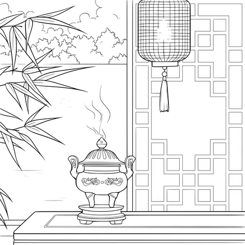 Elegant Chinese - style Scene