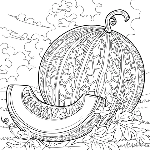 Melon in the Pastoral Scene