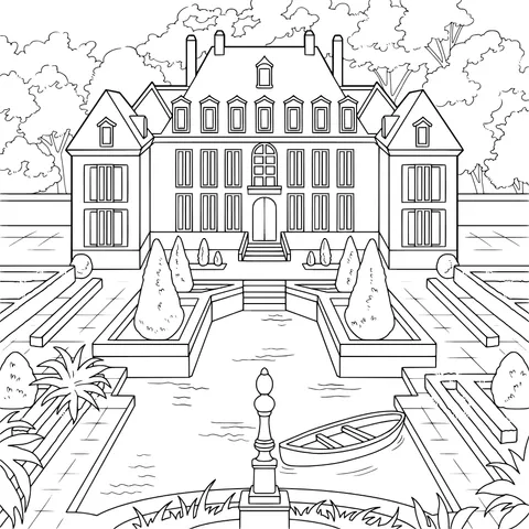 Exquisite Manor Landscape
