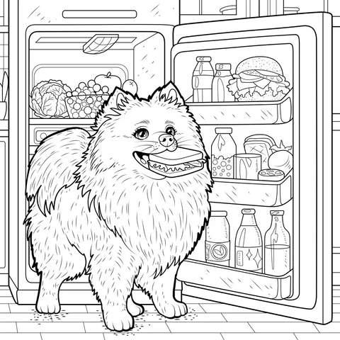 Dog Stealing a Sandwich