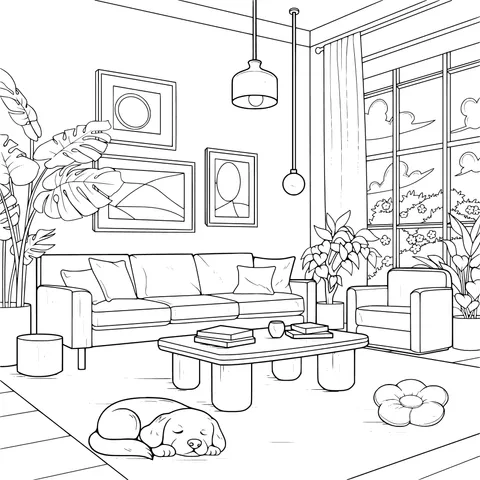 Cozy Living Room Scene