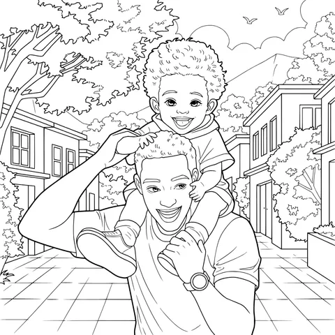 Happy Father - Son Time