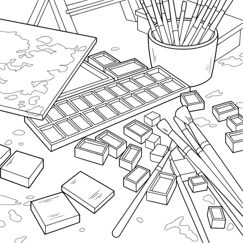 Colorful Painting Tools