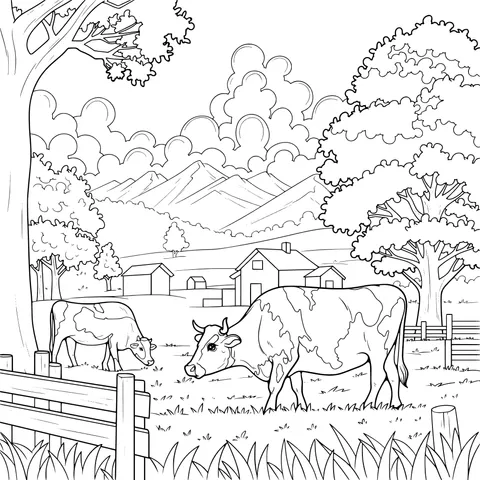 Rural Pastoral Scene