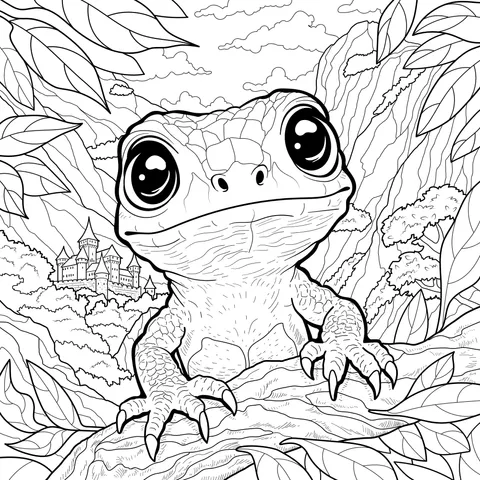 Adorable Lizard Adventure