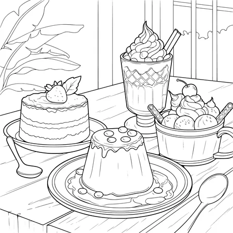 Delicious Dessert Scene