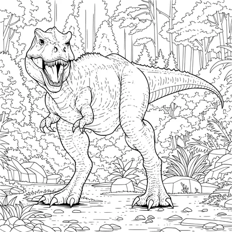 Tyrannosaurus Rex in the Forest