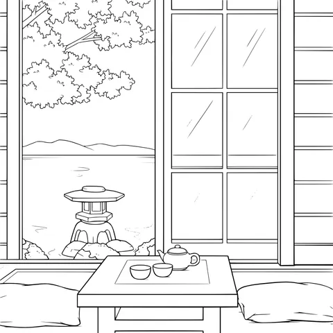Japanese - style Window View