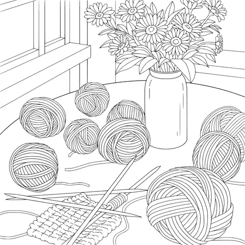 Cozy Knitting Time