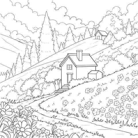 Idyllic Cottage Scenery