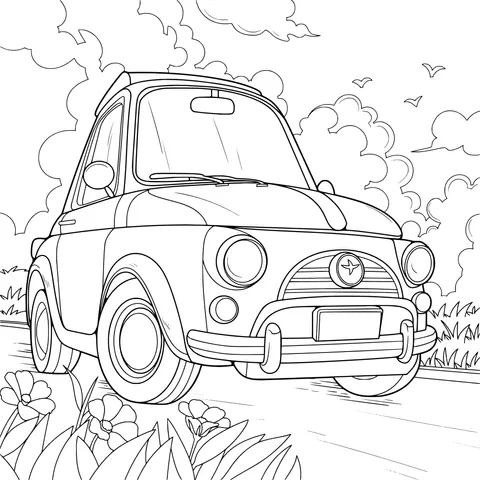 Vintage Car Illustration