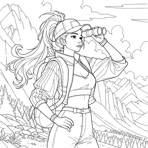 Outdoor - exploring Girl