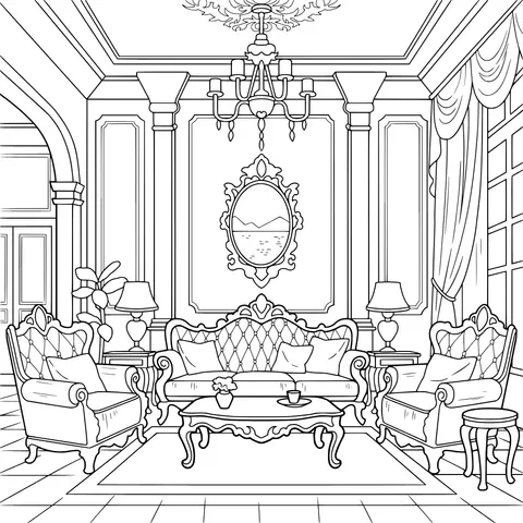 Elegant Living - room Scene