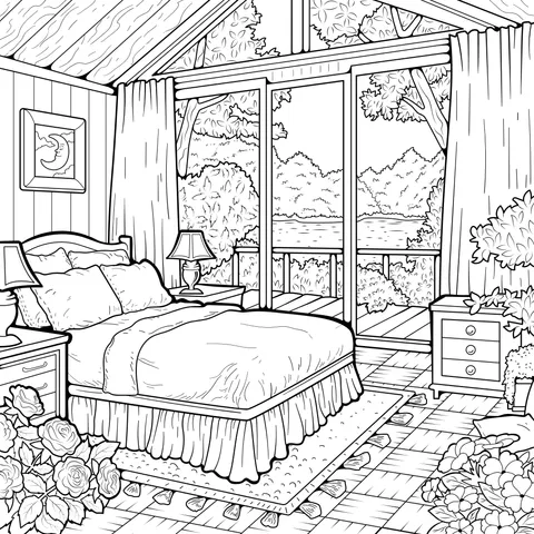 Cozy Bedroom Landscape