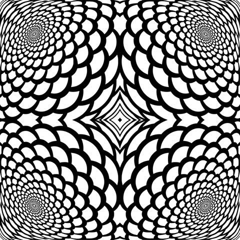 Dreamy Purple Symmetrical Pattern