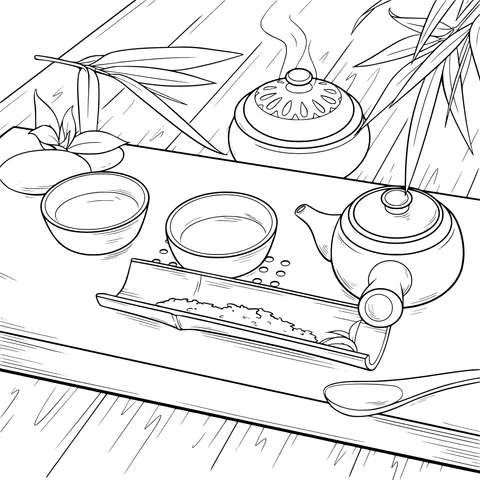 Chinese - style Tea - drinking Scene