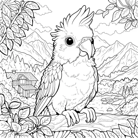 Cockatoo on Branch