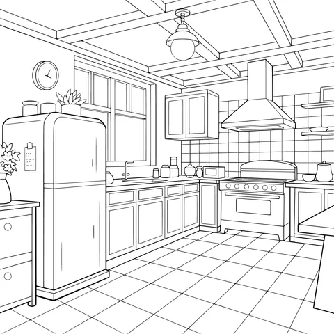 Cozy Kitchen Scene