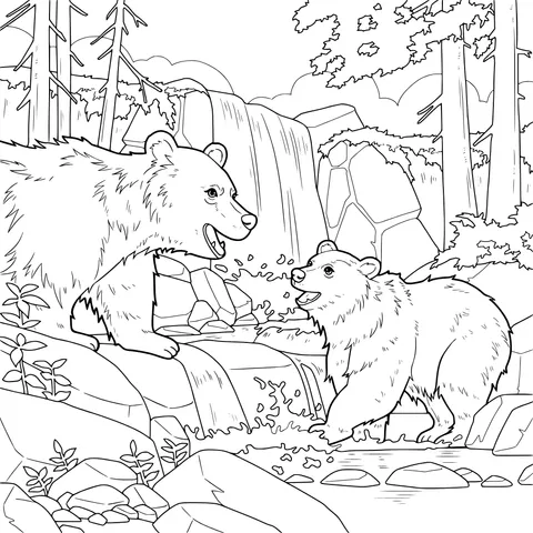 Bears by the Stream
