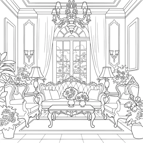 Elegant Living - room Scene