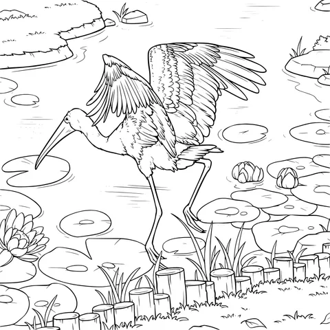 Bird by the Pond