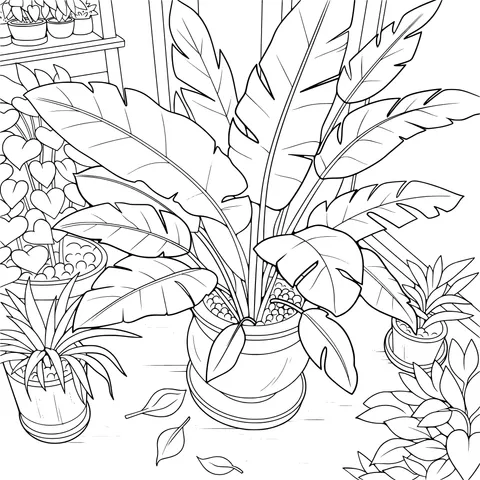 Indoor Green Plant Landscape