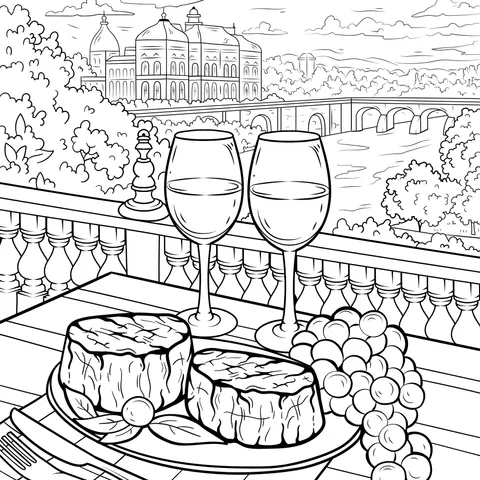 Terrace Food and Scenery
