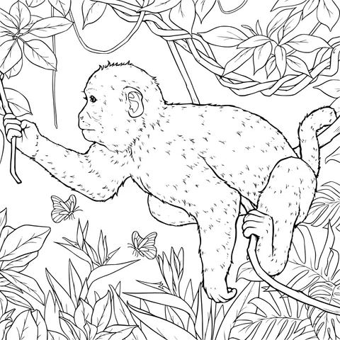 Monkey in the Jungle
