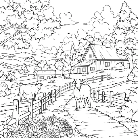 Idyllic Pastoral Scene