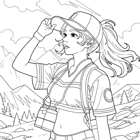 Outdoor - exploring Girl