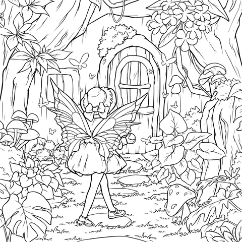 A Fairy in the Enchanted Forest