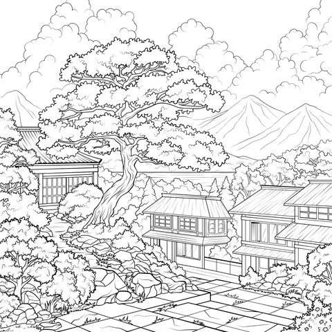 Japanese Garden Scene