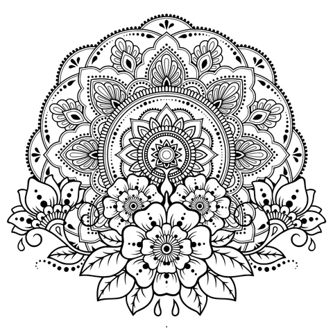 Mandala Floral Pattern