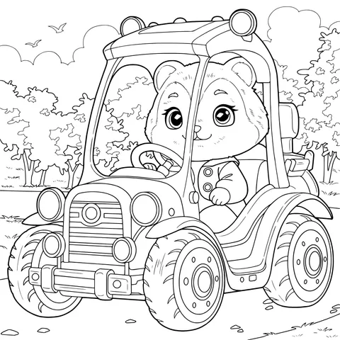 Bear Driving an SUV