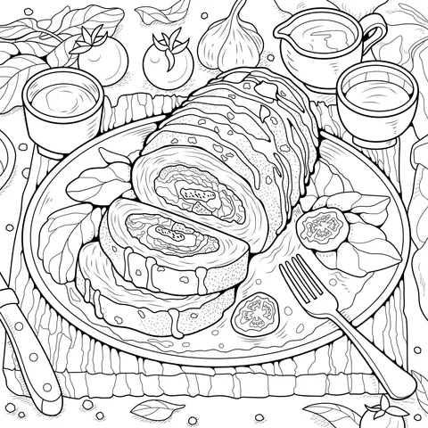 Delicious Stuffed Bread Roll