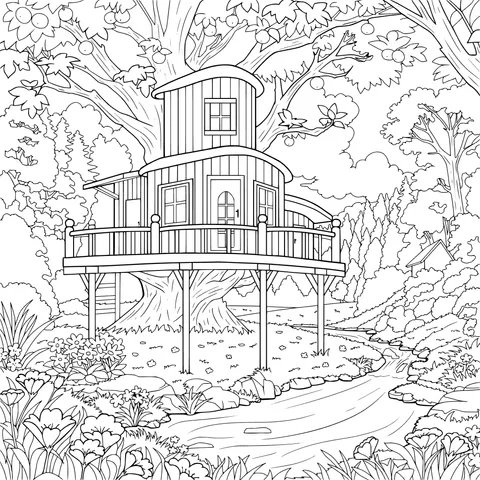 Dreamy Tree - House Landscape